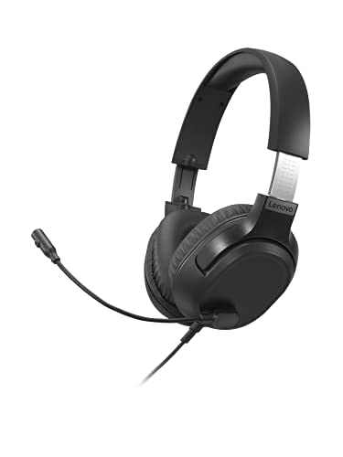 (Open Box) Lenovo IdeaPad H100 Gaming Headset, Over Ear Headphones