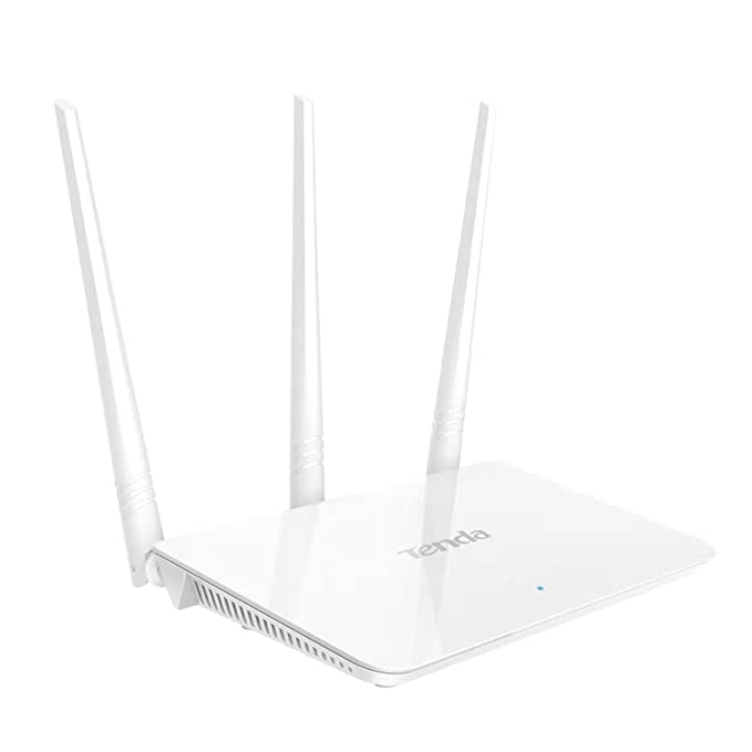 (Open Box) Tenda F3 300Mbps Wireless Router with 3 External Antennas, White