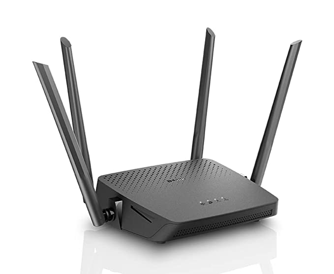 (Open Box) D-Link DIR-825 MU-MIMO Gigabit Wireless Router, Dual Band, 1200 Mbps, 4 External Antenna, Black