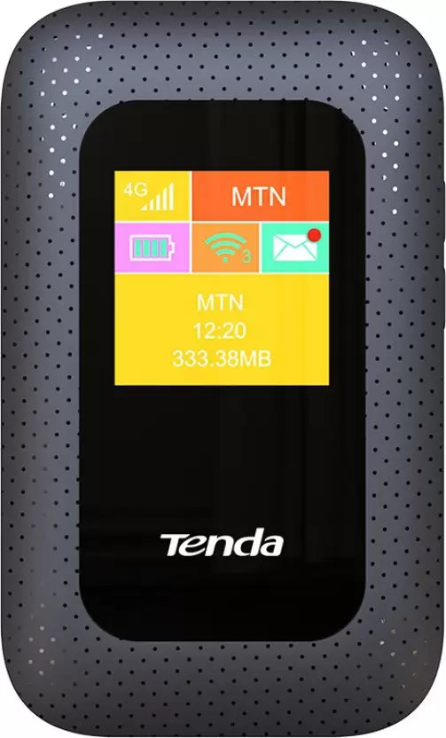 (Open Box) TENDA 4G185 3G/4G LTE Advanced 150Mbps Universal Pocket Mobile Wi-Fi Hotspot Device Data Card (Black)