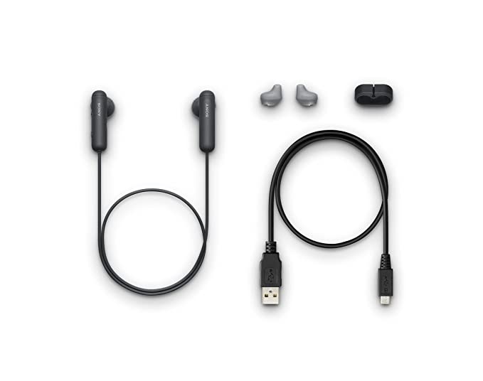 (Open Box) Sony WI-SP500 Wireless Bluetooth In Ear Headphone with Mic (Black)