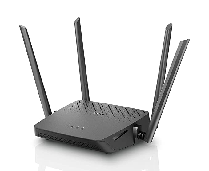 (Open Box) D-Link DIR-825 MU-MIMO Gigabit Wireless Router, Dual Band, 1200 Mbps, 4 External Antenna, Black