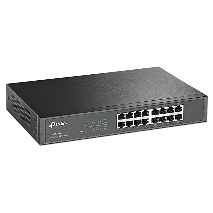 (Open Box) TP-LINK TL-SG1016D 16-Port Gigabit Desktop/Rackmount Switch