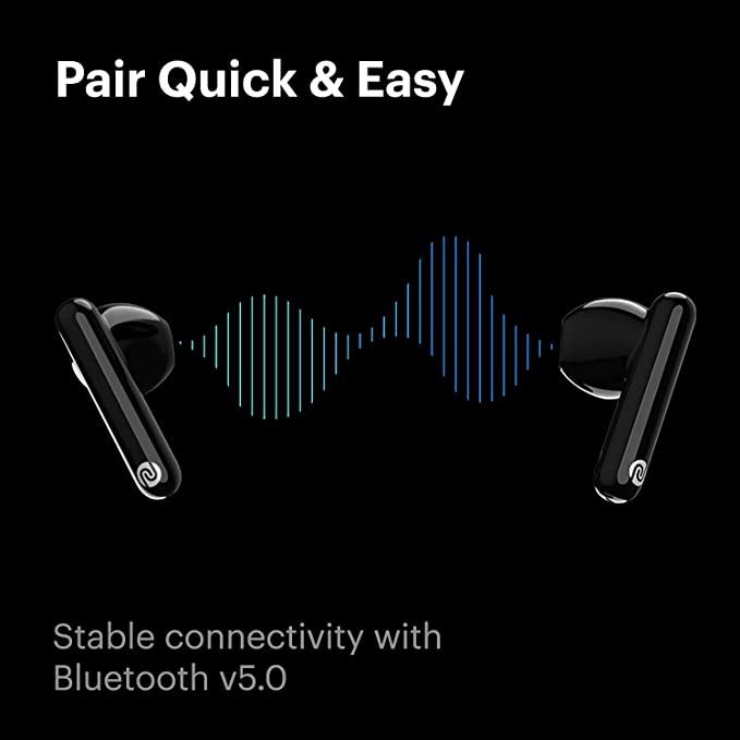 (Open Box)Noise Air Buds Truly Wireless Earbuds with Mic, Jet Black