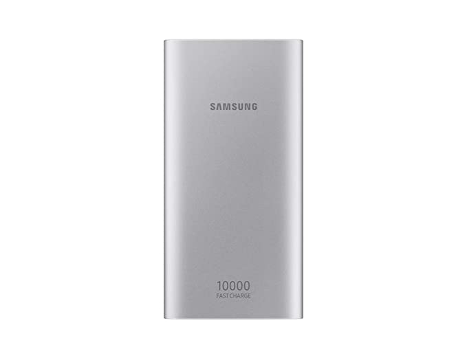 (Open Box) Samsung 10000mAh lithium_ion EB-P1100BSNGIN Power Bank Fast Charging, Silver