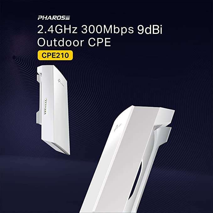 (Open Box) TP-Link CPE210 2.4GHz 300Mbps, Dual-Polarized 9dBi, White