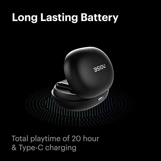 (Open Box)Noise Air Buds Truly Wireless Earbuds with Mic, Jet Black
