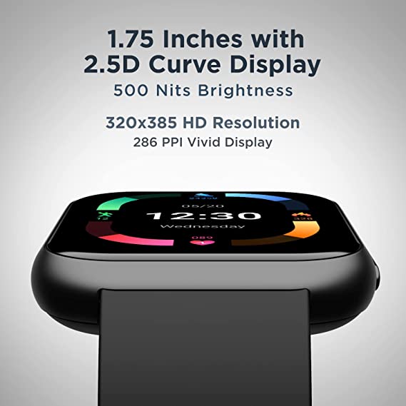 (Open Box) boAt Blaze Smart Watch with 1.75" HD Display, Fast Charge, Apollo 3 Blue Plus Processor