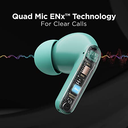 (Open Box) boAt Airdopes 121 PRO True Wireless in Ear Earbuds Signature Sound, Quad Mic ENx, Beast Mode for Gaming, 40H Playtime, IWP, IPX4, Battery Indicator Screen