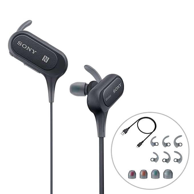 (Open Box) Sony Extra Bass MDR-XB50BS in-Ear Active Sports Wireless Headphones