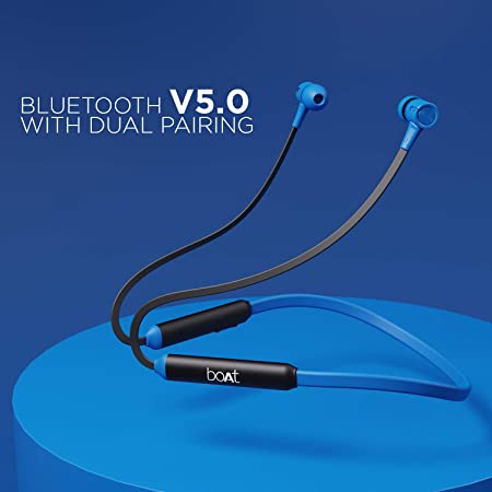 (Without Box) boAt 102 Bluetooth Wireless in Ear Earphones with Mic Black