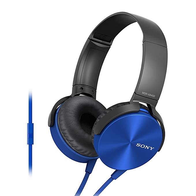 (Open Box) Sony MDR-XB450AP Wired On Ear Headphone with Mic