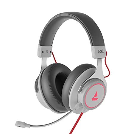 (Open Box) boAt Immortal IM1000D Dual Channel Gaming Wired Over Ear Headphones with mic