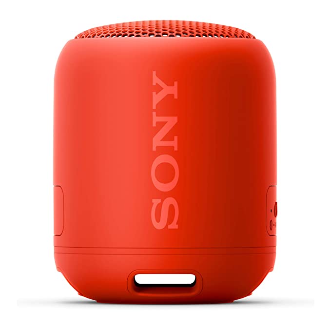 (Open Box) Sony SRS-XB12 Wireless Extra Bass Bluetooth Speaker Waterproof wih Mic, Red