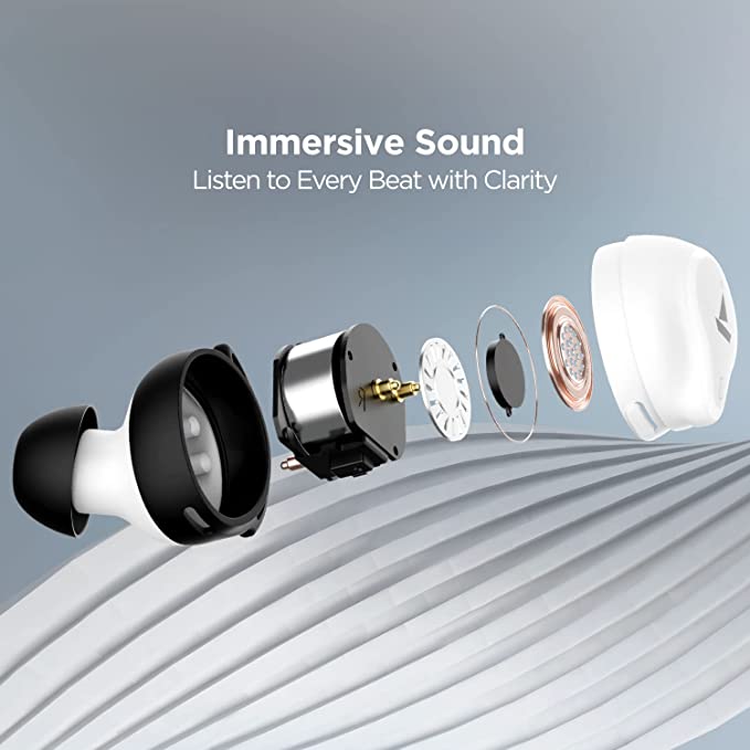 (Open Box) Boat Airdopes 621 Bluetooth Truly Wireless in Ear Earbuds with Mic Case Indicator