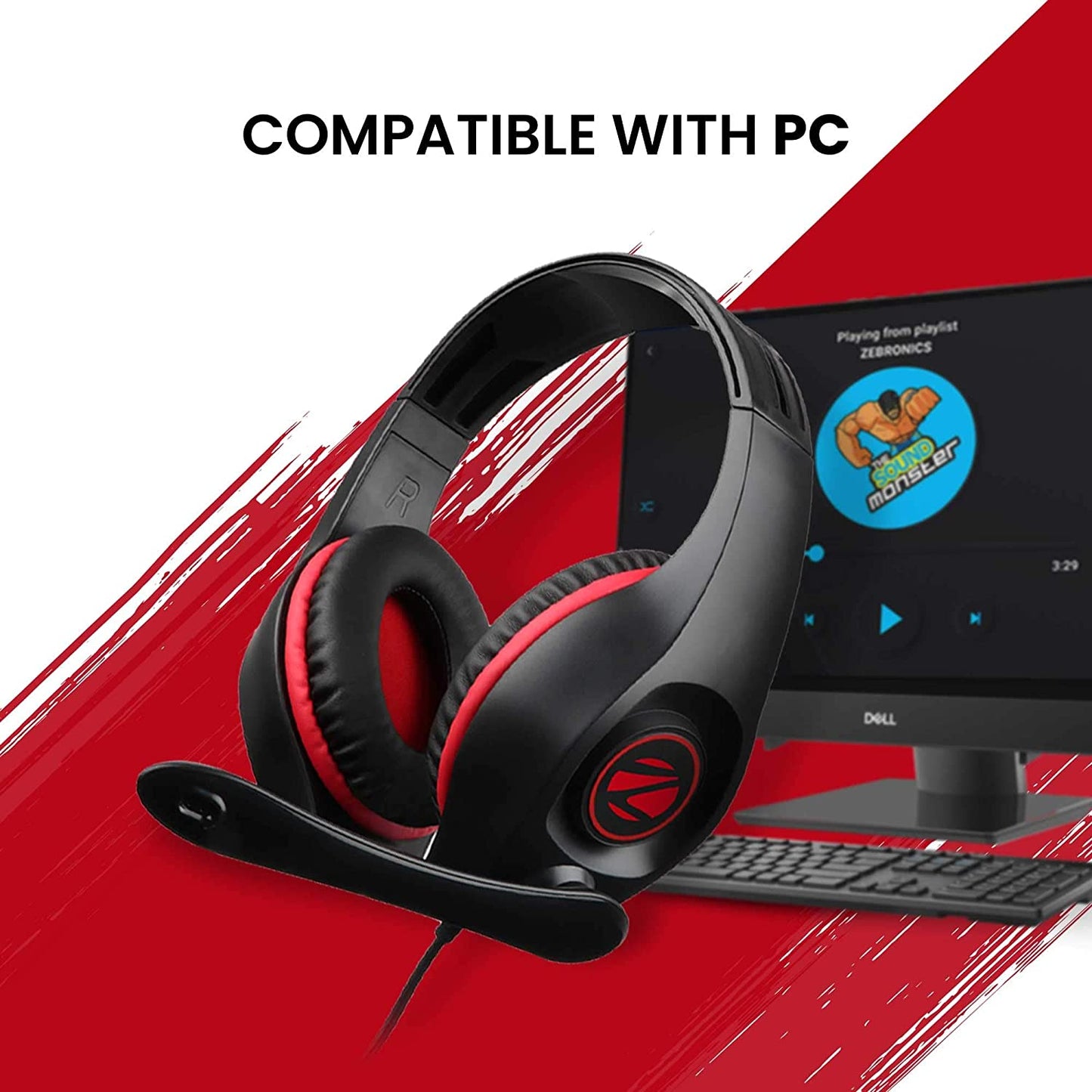 (Open Box) Zebronics Zeb-Grace Headphone with Mic