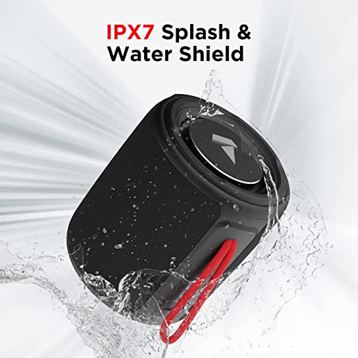 (Open Box) boAt Stone 352 Bluetooth Speaker with 10W RMS Stereo Sound, IPX7 Water Resistance, TWS Feature, Up to 12H Total Playtime Raging Black