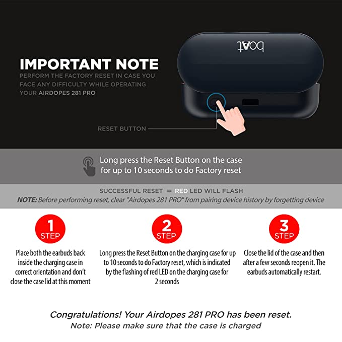 (Open Box) boAt Airdopes 281 Pro Bluetooth Truly Wireless In Ear Earbuds with ENx Tech, Upto 32 Hours Playback, ASAP Charge, with Mics, IWP, IPX5, BT v5.1