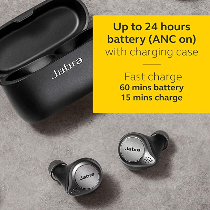 (Open Box) Jabra Elite 75t True Wireless (ANC) Bluetooth Earbuds