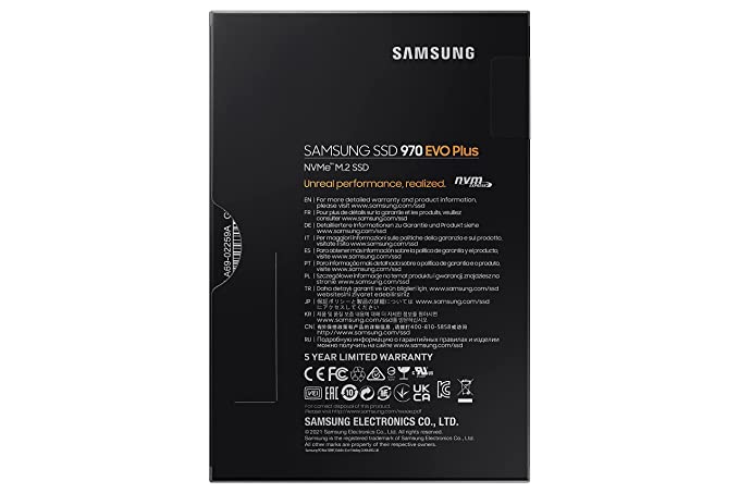 (Open Box) SAMSUNG 970 EVO Plus 1 TB Laptop Desktop Internal Solid State Drive (MZ-V7S1T0BW)