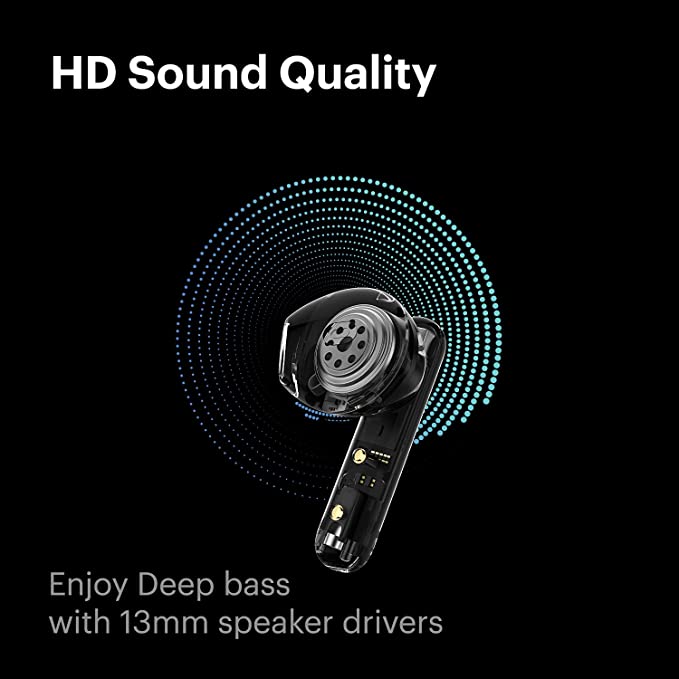 (Open Box)Noise Air Buds Truly Wireless Earbuds with Mic, Jet Black