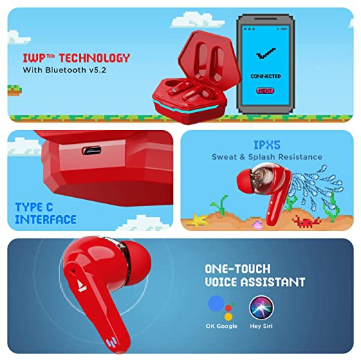 (Open Box) boAt Airdopes 191G Bluetooth Truly Wireless in Ear Earbuds with mic, ENx Tech Equipped Quad Mics