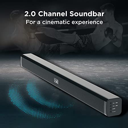 (Open Box) boAt Aavante Bar 900 Bluetooth Soundbar with 30W RMS, 2.0 Channel, Multiple Connectivity, EQ Modes, Sleek Finish, Easy Access Integrated Controls(Premium Black)