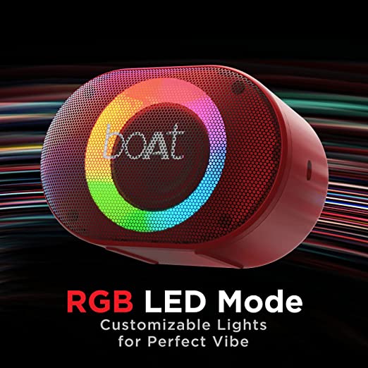 (Open Box) boAt Stone 250 Portable Wireless Speaker with 5W RMS Immersive Audio, RGB LEDs
