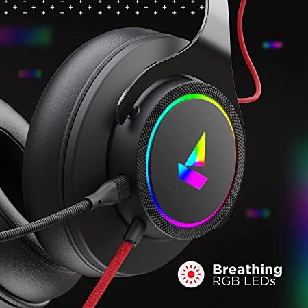 (Open Box) boAt Immortal IM1000D Dual Channel Gaming Wired Over Ear Headphones with mic