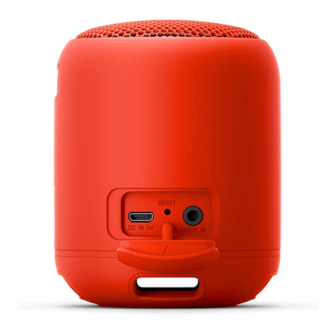 (Open Box) Sony SRS-XB12 Wireless Extra Bass Bluetooth Speaker Waterproof wih Mic, Red