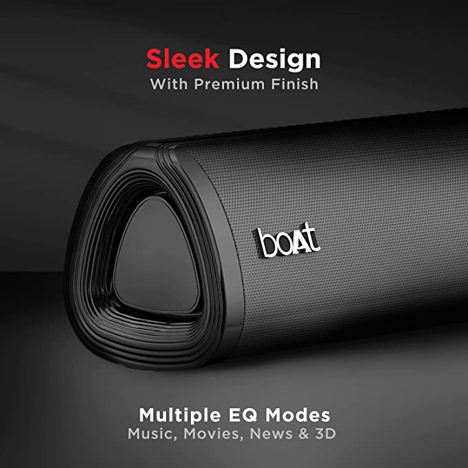 (Open Box) boAt AAVANTE Bar 3150D 260W 5.1 Channel Bluetooth Sound bar with Dolby Audio, Wired Subwoofer, Multiple Connectivity, Premium Black
