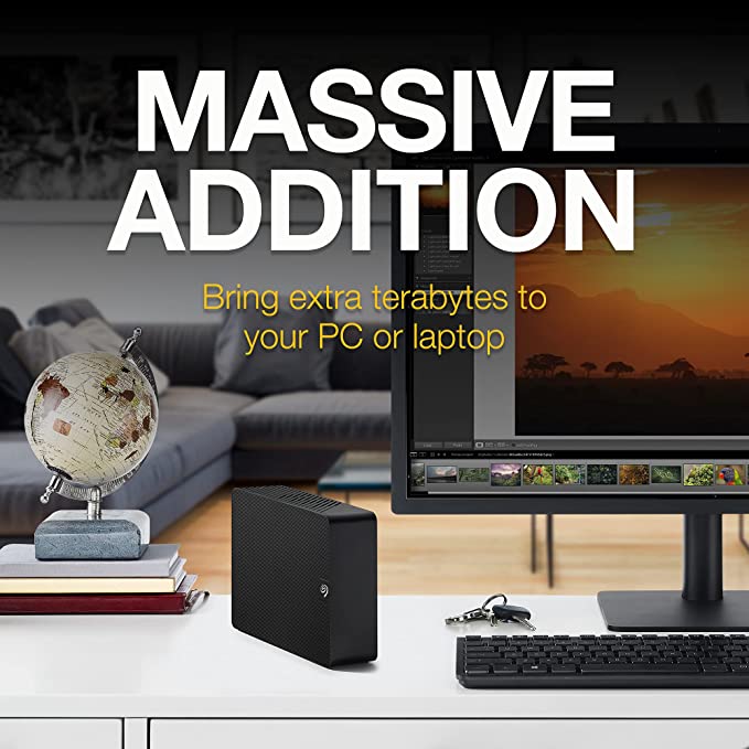 (Open Box) Seagate Expansion 10TB Desktop External HDD, Portable Hard Drive (STKP10000400)