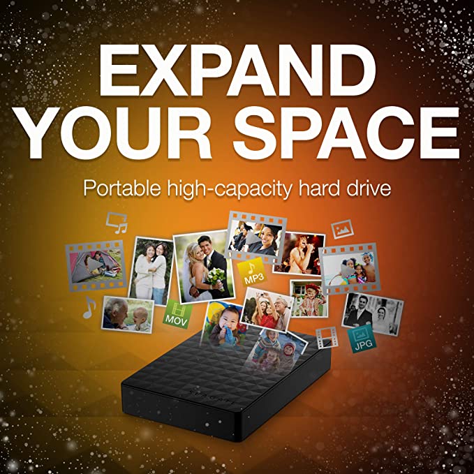 (Open Box) Seagate Expansion 4TB External HDD Portable Hard Drive (STEA4000400)