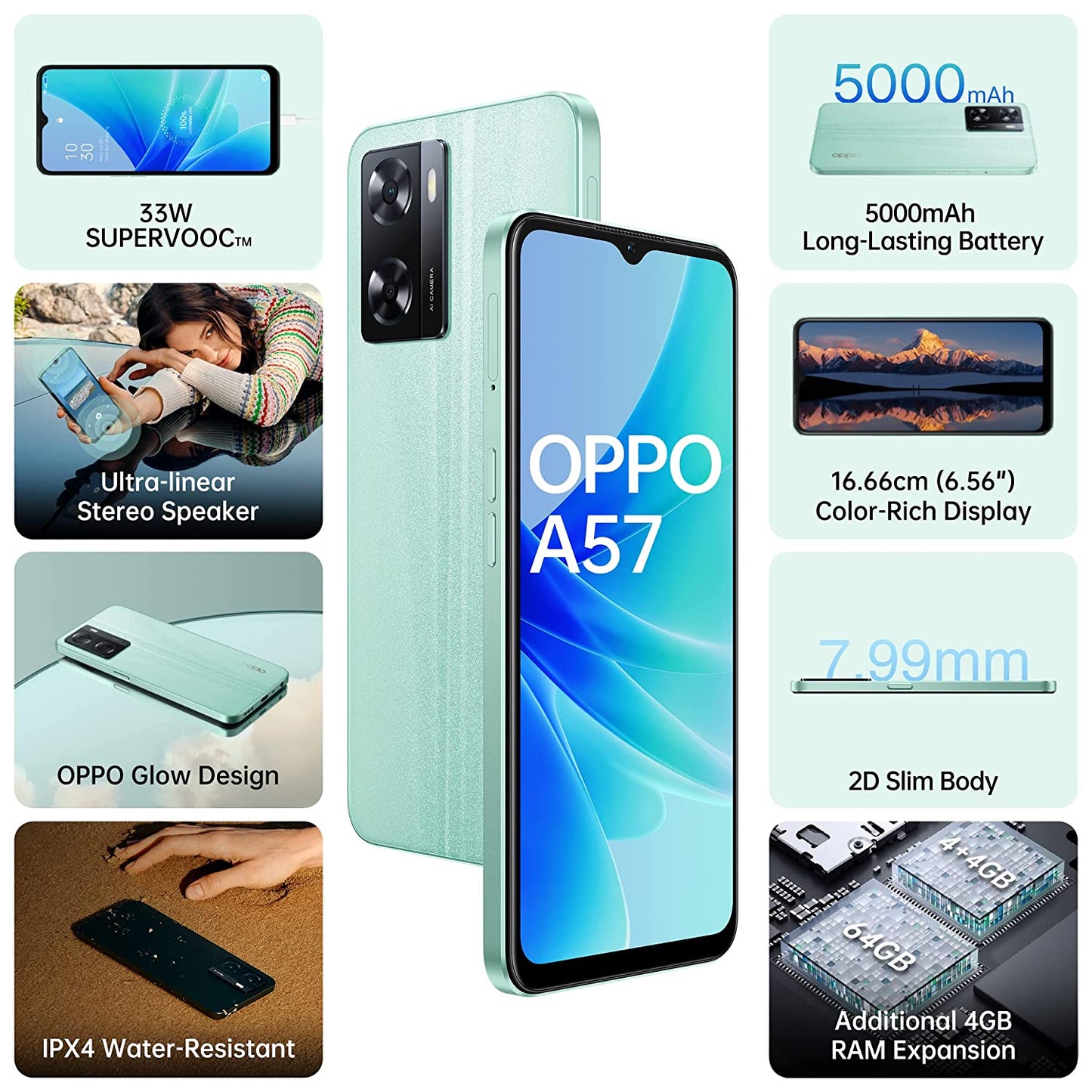 (Open Box) Oppo A57 (4GB RAM, 64 Storage)