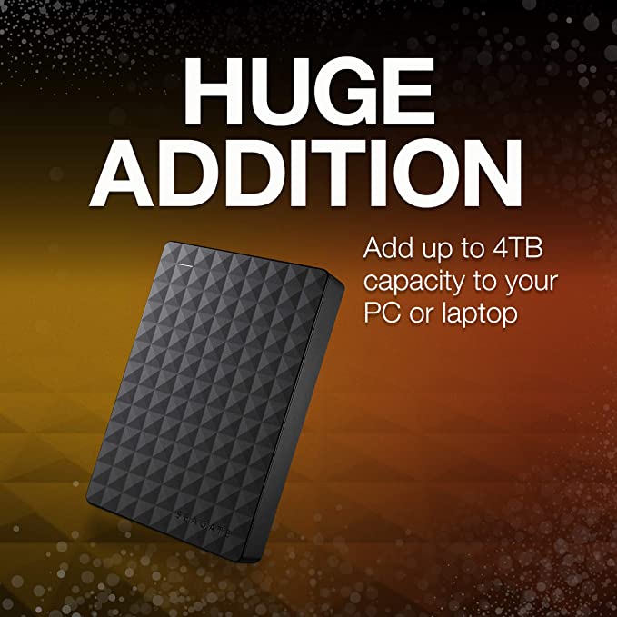 (Open Box) Seagate Expansion 4TB External HDD Portable Hard Drive (STEA4000400)