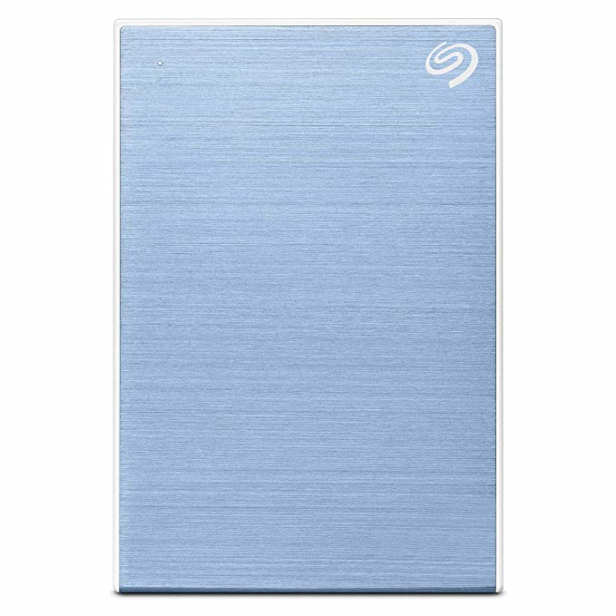 (Open Box) Seagate Backup Plus Slim Portable Hard Drive 1 TB External HDD, Light Blue (STHN1000402)