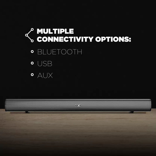 (Open Box) boAt Aavante Bar 1200 80 W Bluetooth Soundbar  (Premium Black, 2.1 Channel)