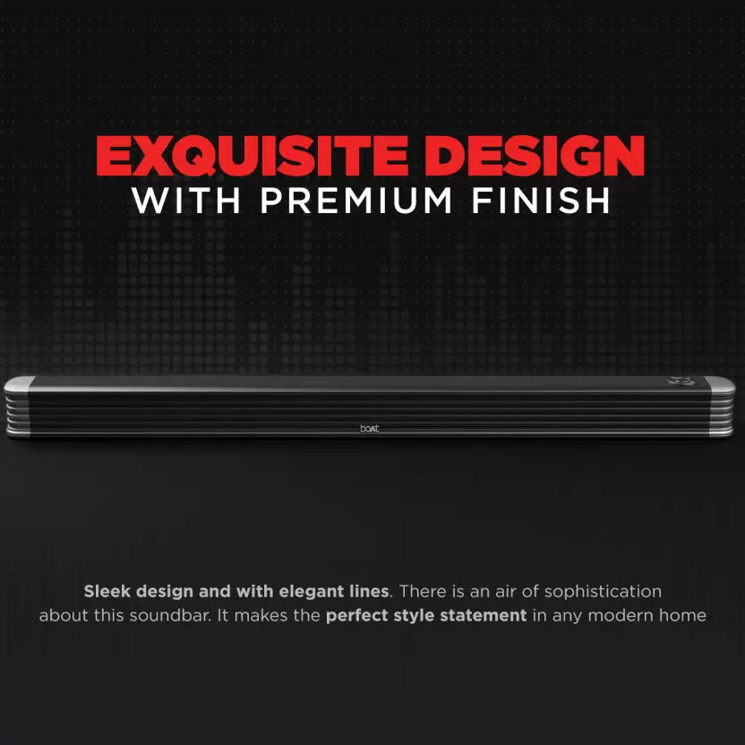 (Open Box) boAt Aavante Bar 1800 120 W Bluetooth Soundbar (Premium Black, 2.1 Channel)