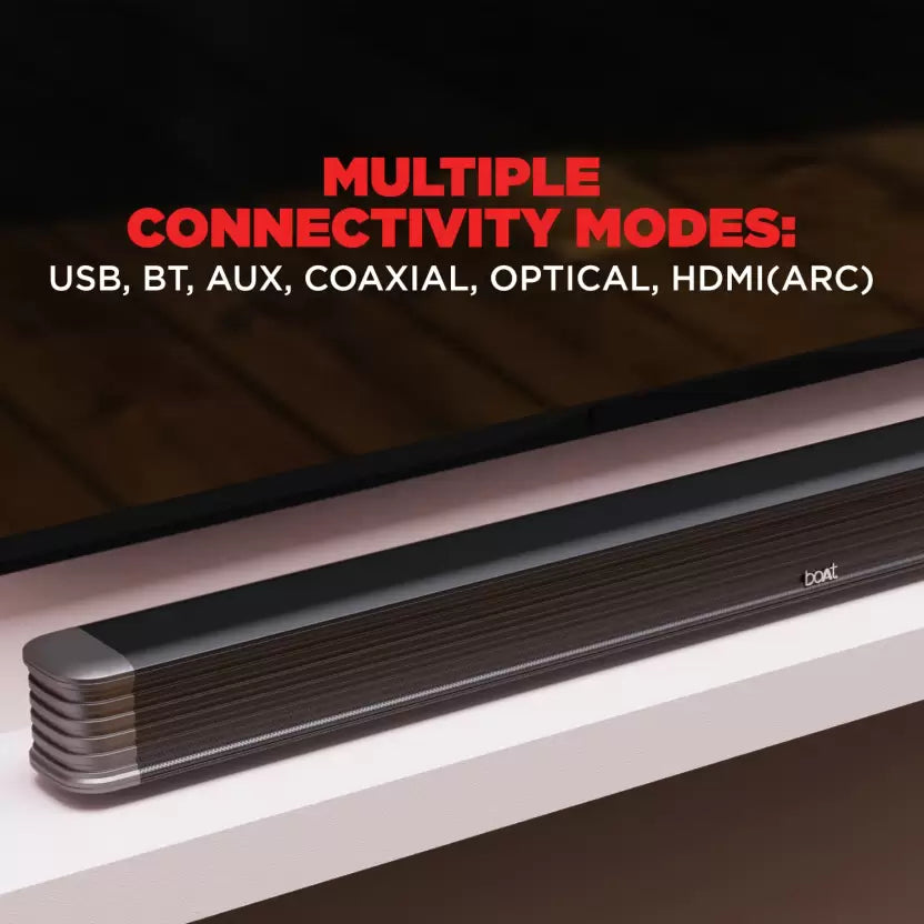 (Open Box) boAt Aavante Bar 1800 120 W Bluetooth Soundbar (Premium Black, 2.1 Channel)