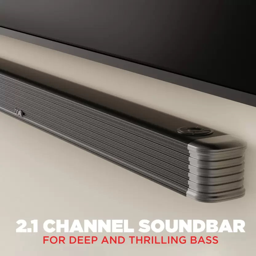 (Open Box) boAt Aavante Bar 1800 120 W Bluetooth Soundbar (Premium Black, 2.1 Channel)