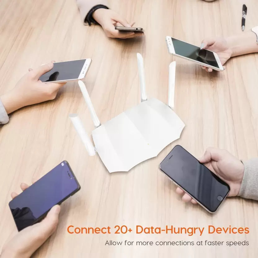 (Open Box) TENDA AC5 1200 Mbps Wireless Router (White, Dual Band)