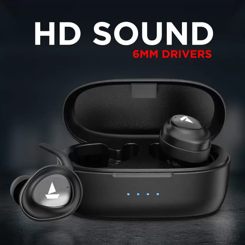 (Open Box) boAt Airdopes 412 Bluetooth Headset (Black, True Wireless)