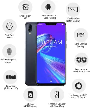 (Open Box) ASUS Max M2 4GB/64GB, Black