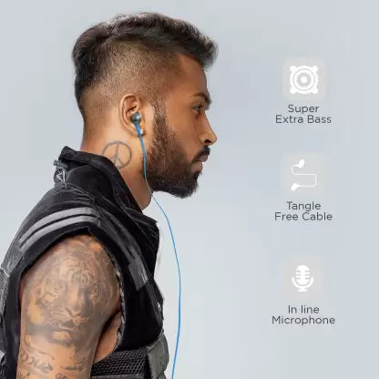 (Open Box) boAt BassHeads 220 Super Extra Bass Wired Headset