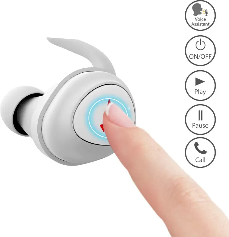 (Open Box) boAt AirDopes 411 Bluetooth Headset (White, True Wireless)