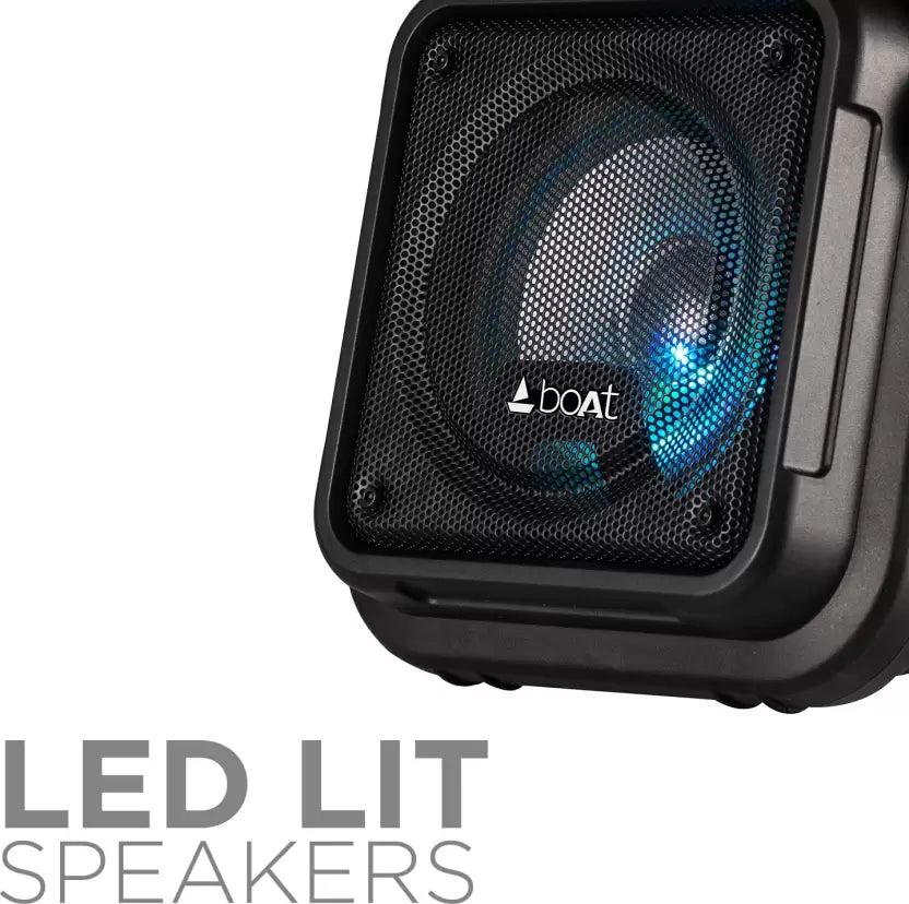 (Open Box) boAt Party Pal 20 Bluetooth Party Speaker, Black