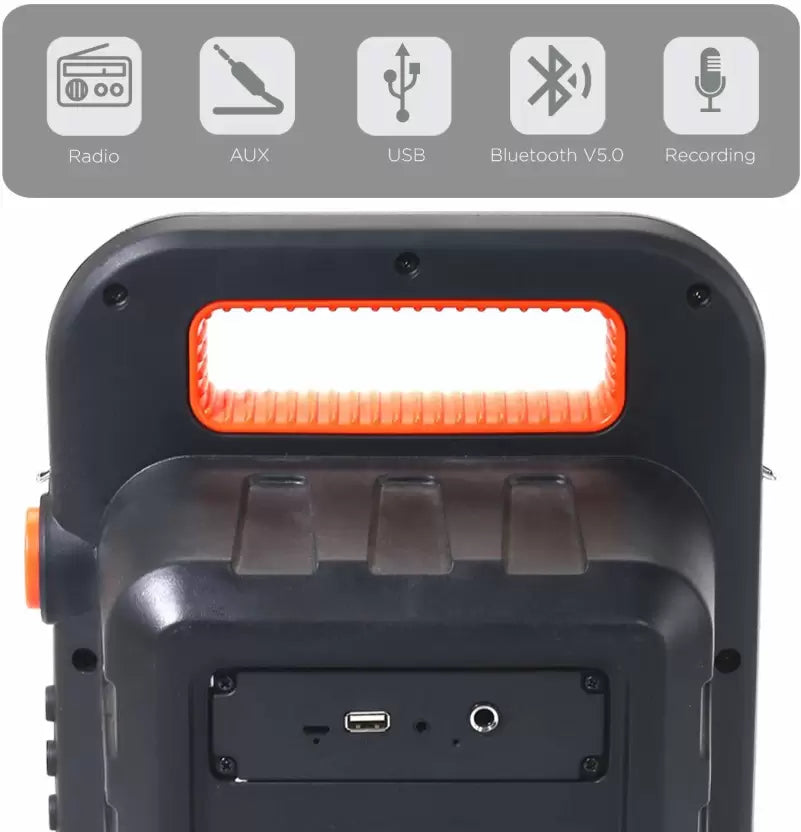 (Open Box) boAt Party Pal 20 Bluetooth Party Speaker, Black