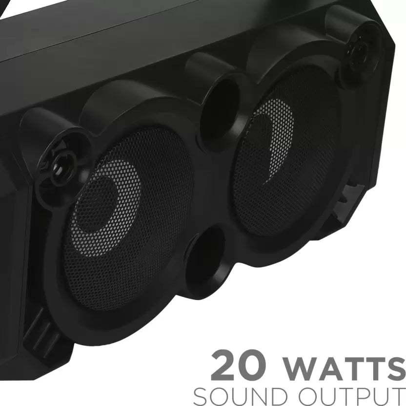 (Open Box) boAt PartyPal 60 Bluetooth Party Speaker, Space Black