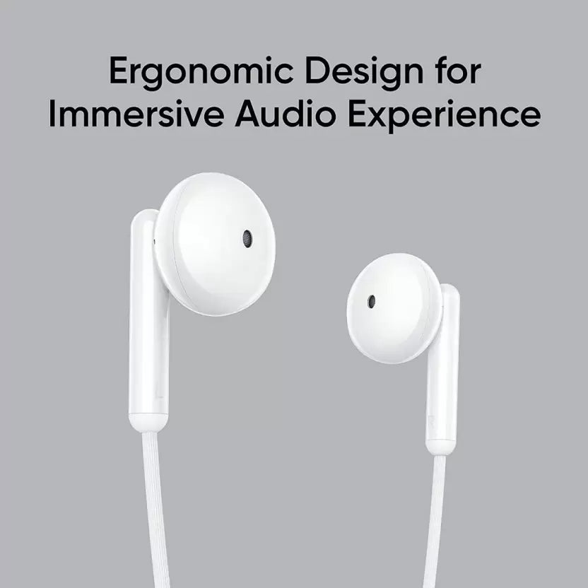 (Open Box) realme Buds Classic RMA2001 Wired Earphones with HD Microphone Wired Headset
