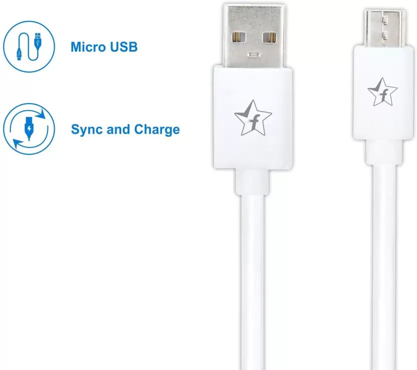 (Open Box) Flipkart SmartBuy Micro USB Cable 2.4 A 1 m AMRPB1M01  (Compatible with Mobile, Laptop, Tablet, White, One Cable)